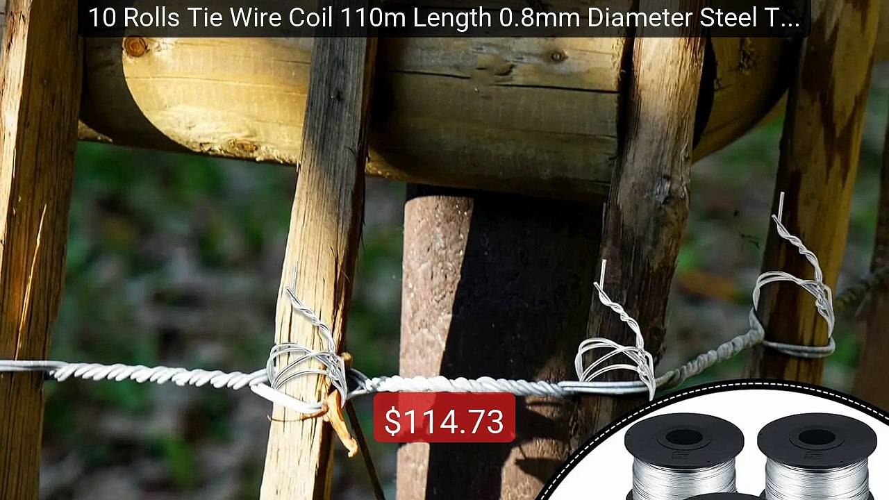 10 Rolls Tie Wire Coil 110m Length 0.8mm Diameter Steel Tie Wire Ro... -- Top Rated 2026 | Buy Now!