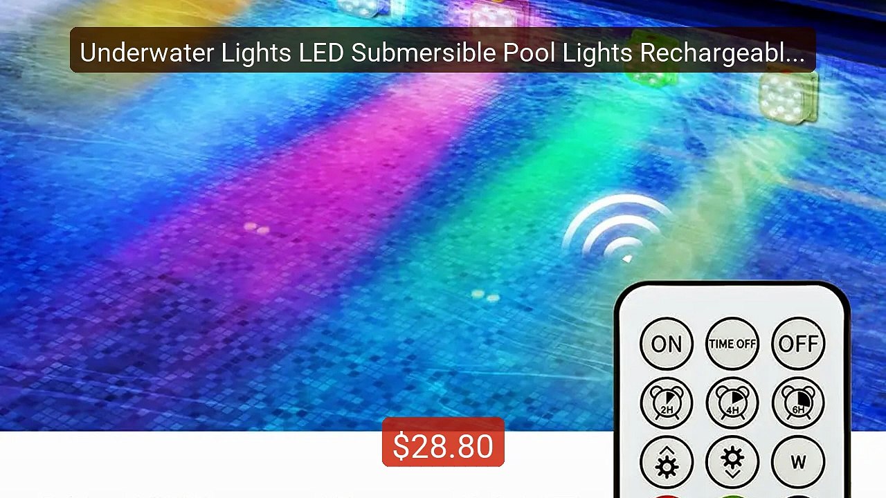 Underwater Lights LED Submersible Pool Lights Rechargeable 200FT Re... -- Top Rated 2026 | Buy Now!