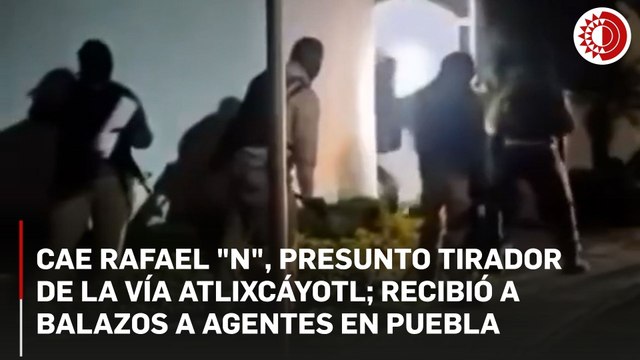 Cae Rafael 'N' presunto tirador de la Vía Atlixcáyotl, Puebla; recibió a balazos a agentes