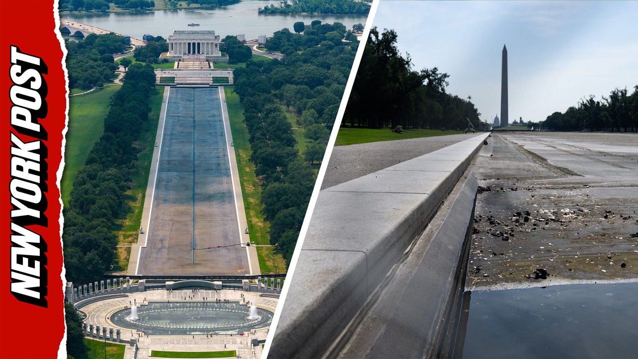 Reflecting Pool Drained for Repairs Amid Renovation Controversy