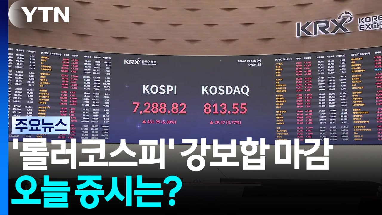 '롤러코스피' 강보합 마감...오늘 증시는? / YTN