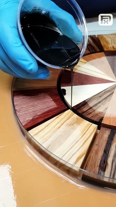 A Wooden Clock Made From 10 Types of Wood + Epoxy Resin 🕰️✨