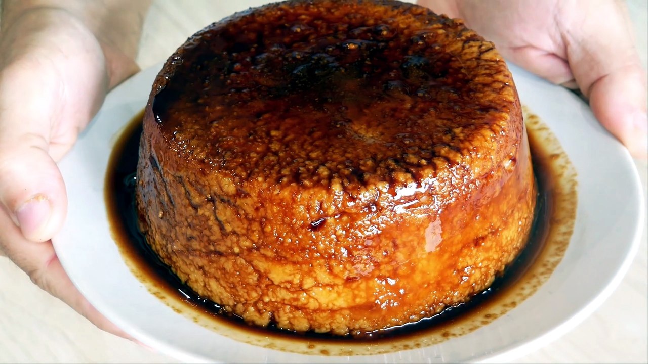 FLAN MÁGICO de GALLETAS 🍮 SIN HORNO y SIN HUEVO ¡Increíblemente RICO!