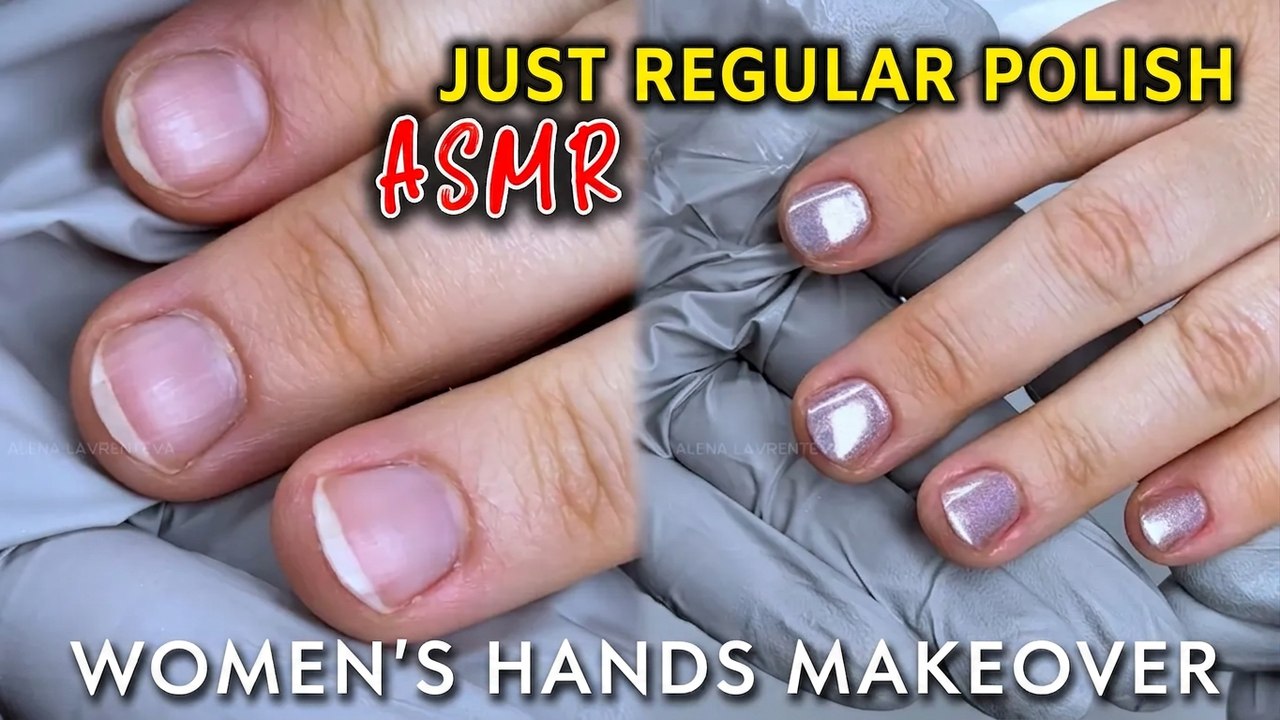 ASMR Manicure with Regular Polish | Step-by-Step Application Guide