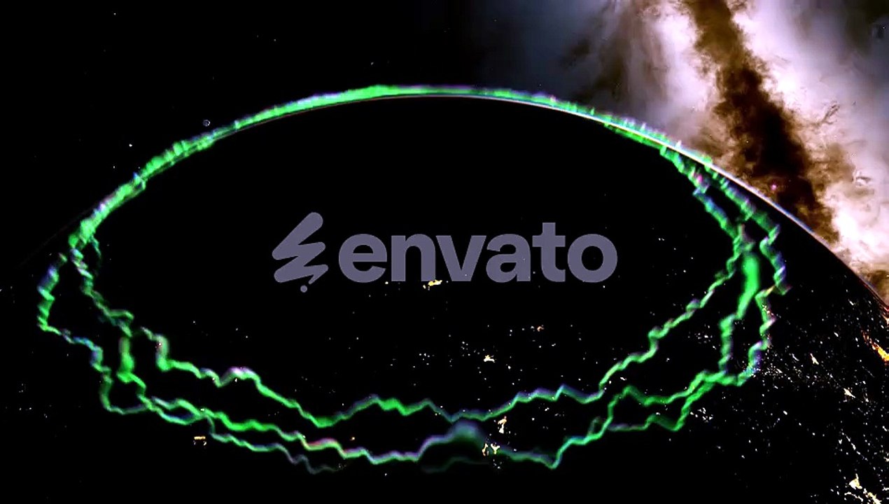 Aurora Borealis and Sunrise Over Rotating Earth from Space