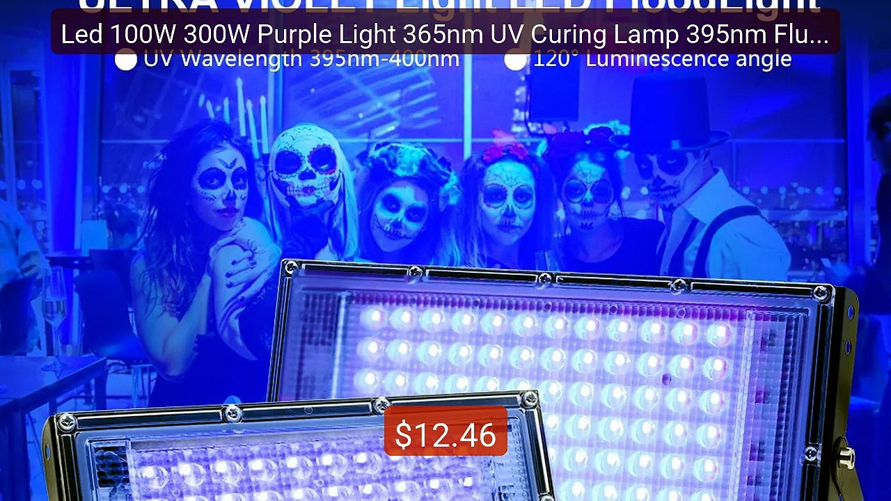 Led 100W 300W Purple Light 365nm UV Curing Lamp 395nm Fluorescent D... -- Top Rated 2026 | Buy Now!