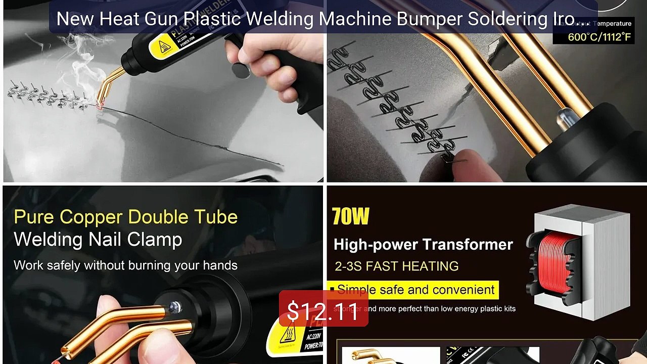 New Heat Gun Plastic Welding Machine Bumper Soldering Iron St... -- Amazing Value 2026 | Must Have!
