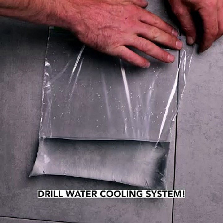 Genius way to cool your drill while working