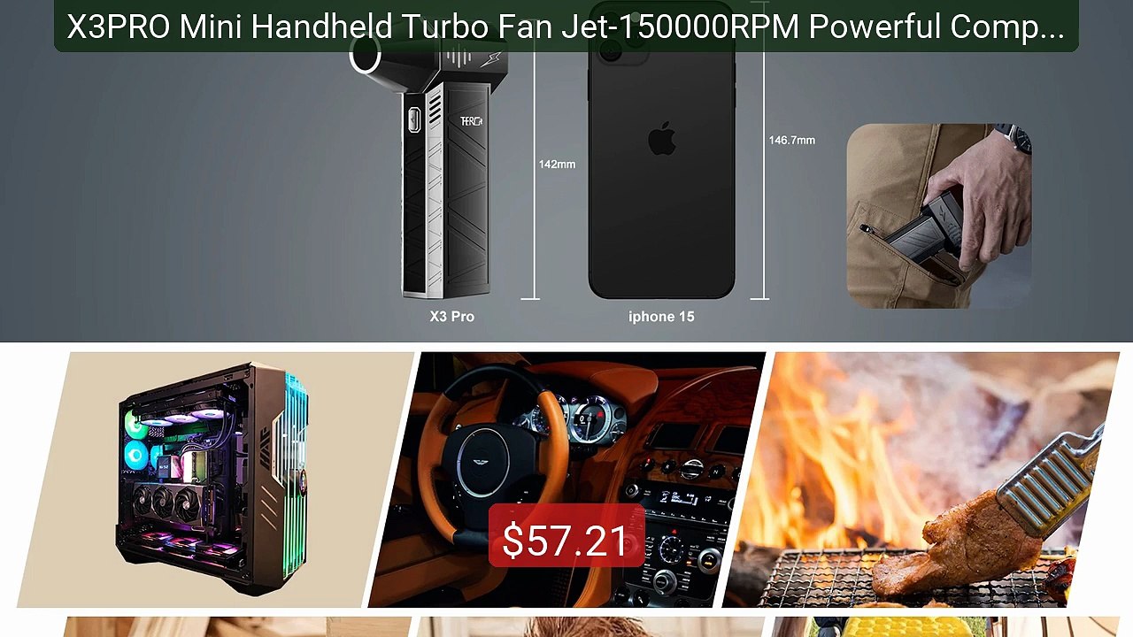 X3PRO Mini Handheld Turbo Fan Jet-150000RPM Powerful Compressed air... -- Top Rated 2026 | Buy Now!