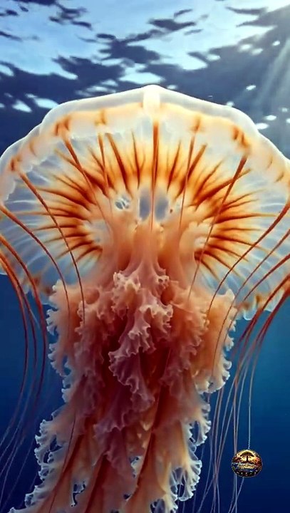 Meet With Lion's Mane Jellyfish #shorts #viral #oceanmonster #sea #wildlife #animal #pet