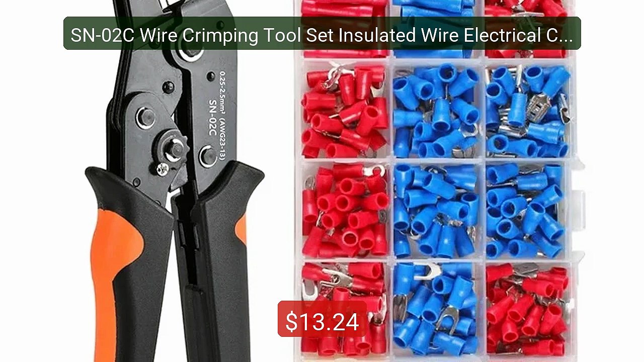SN-02C Wire Crimping Tool Set Insulated Wire Electrical Connectors ... -- Top Rated 2026 | Buy Now!