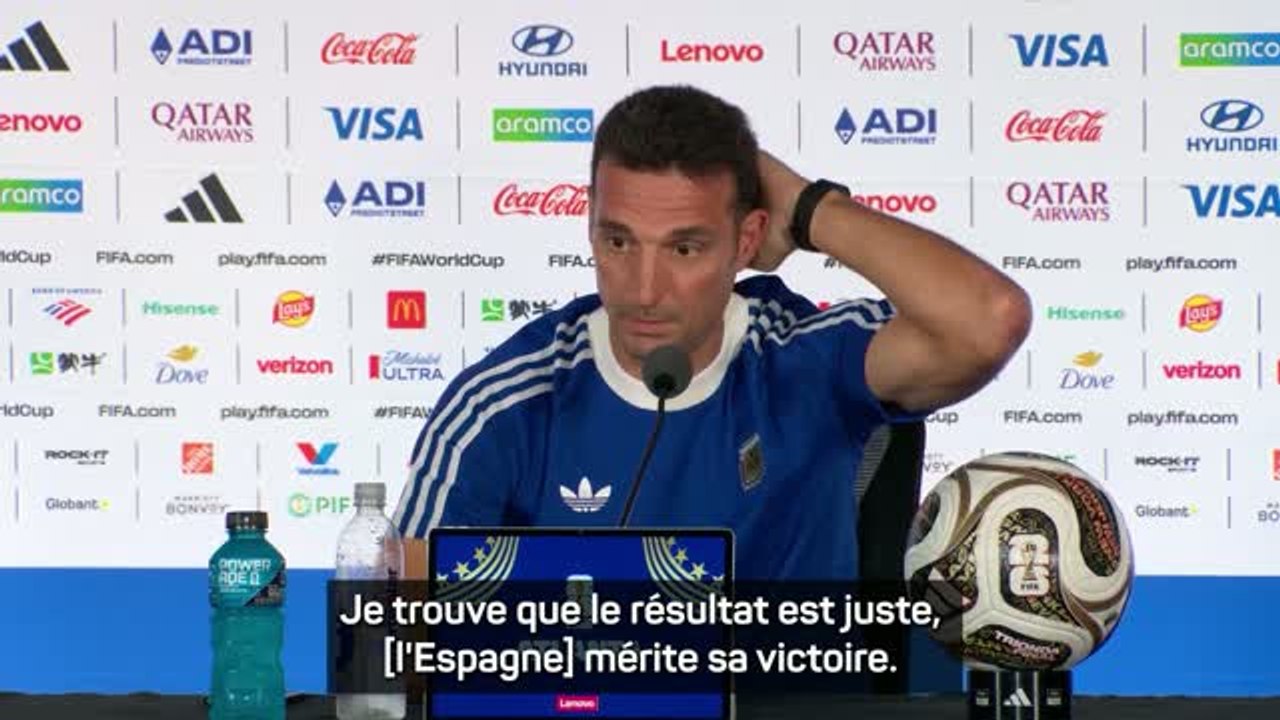 Argentine - Scaloni félicite l’Espagne après leur victoire face à la France