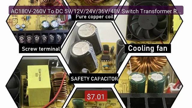 AC180V-260V To DC 5V/12V/24V/36V/48V Switch Transformer Rainproof ... Best Deal 2026 | Shop Now!