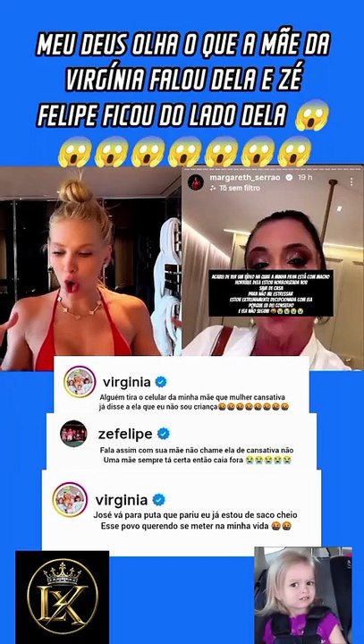 Clima tenso: Virgínia discute com Margareth e Zé Felipe após alfinetada nas redes sociais