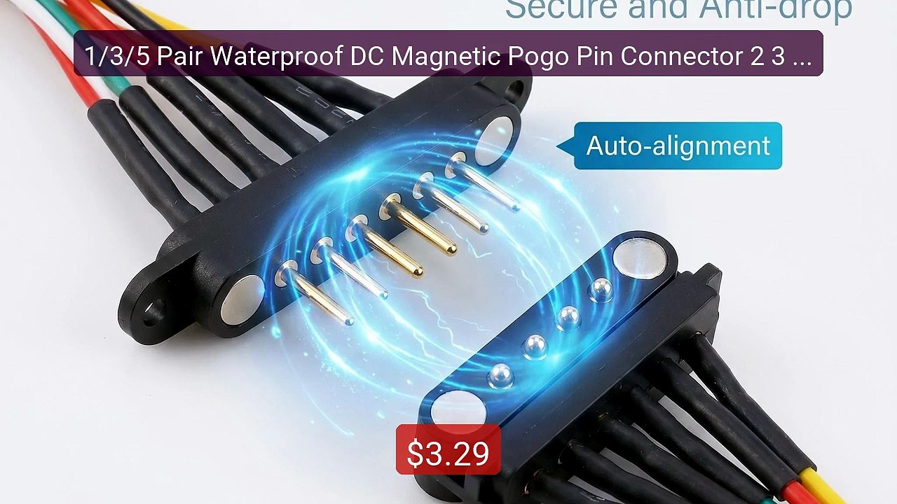 1/3/5 Pair Waterproof DC Magnetic Pogo Pin Connector 2 3 4 5 6 7 8 ... -- Top Rated 2026 | Buy Now!