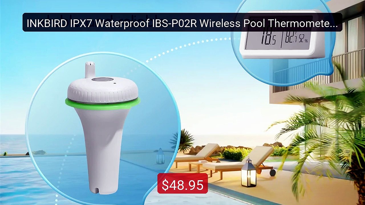 INKBIRD IPX7 Waterproof IBS-P02R Wireless Pool Thermometer ... -- Top Pick 2026 | Unbeatable Price!