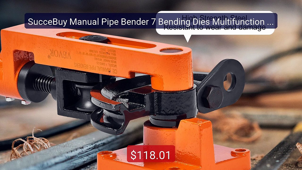 SucceBuy Manual Pipe Bender 7 Bending Dies Multifunction Steel... -- Hot Deal 2026 | Limited Offer!