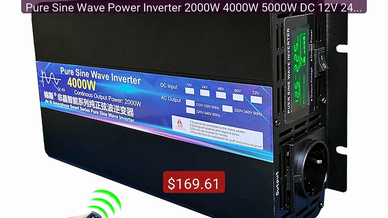 Pure Sine Wave Power Inverter 2000W 4000W 5000W DC 12V 24V 48V To A... -- Top Rated 2026 | Buy Now!
