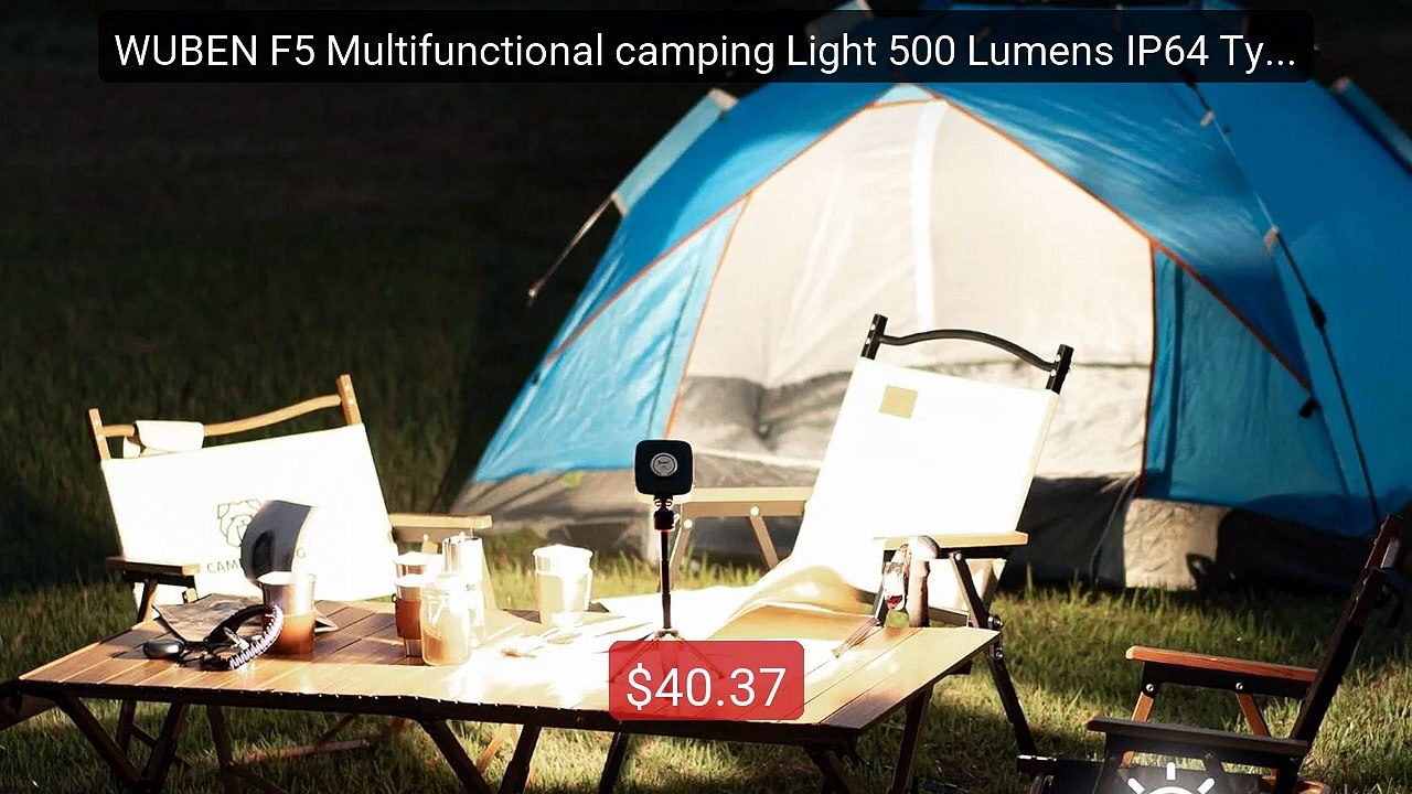 WUBEN F5 Multifunctional camping Light 500 Lumens IP64 Type-c... -- Amazing Value 2026 | Must Have!