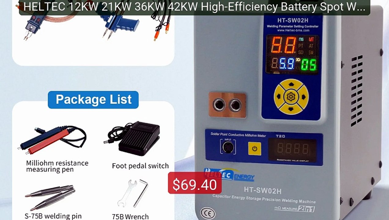 HELTEC 12KW 21KW 36KW 42KW High-Efficiency Battery Spot Welder... -- Best Buy 2026 | Great Quality!