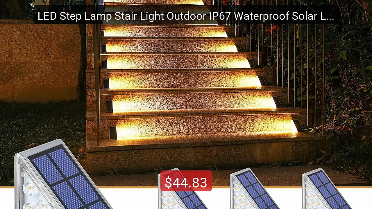 LED Step Lamp Stair Light Outdoor IP67 Waterproof Solar Light ... -- Best Buy 2026 | Great Quality!