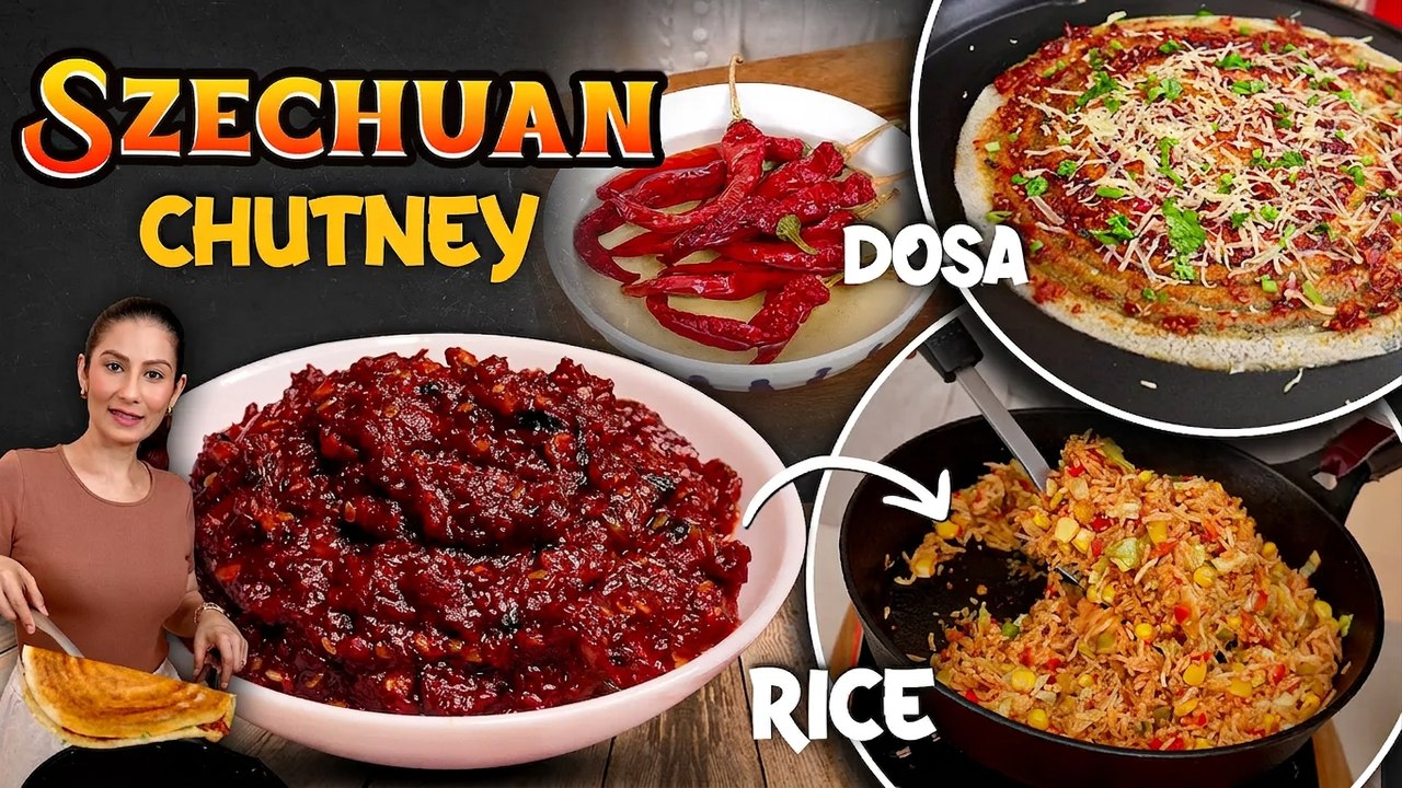 Schezwan Chutney – So Much You Can Make with It! | Schezwan Dosa | Schezwan Rice