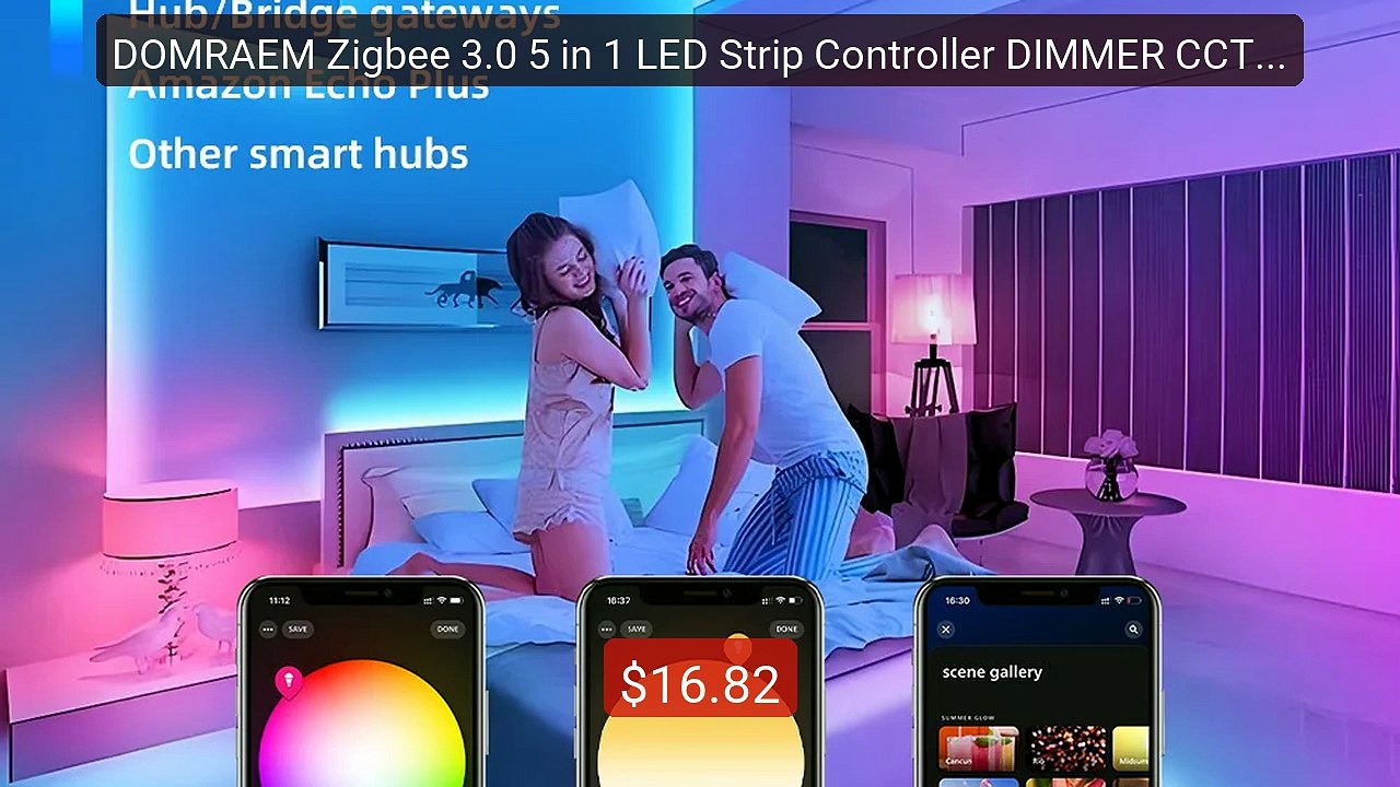 DOMRAEM Zigbee 3.0 5 in 1 LED Strip Controller DIMMER CCT RGB ... -- Hot Deal 2026 | Limited Offer!