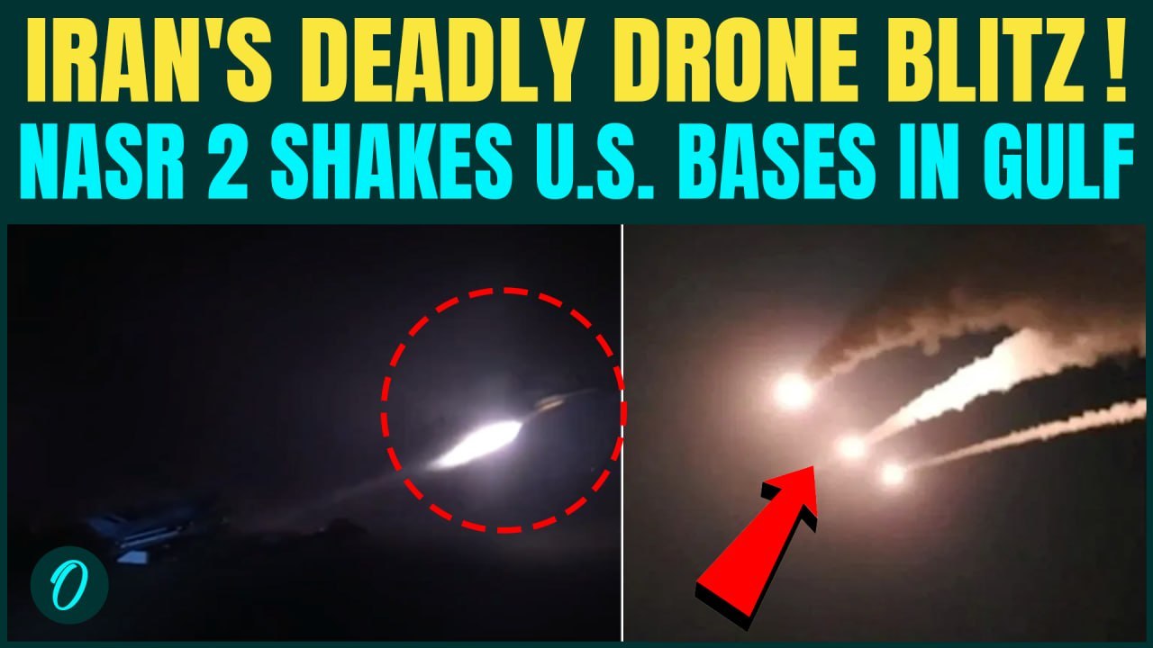 Iran FIRES Kasir Khaybar Drones & Zulfiqar Missiles, DESTROYS U.S. Bases In Kuwait, Bahrain
