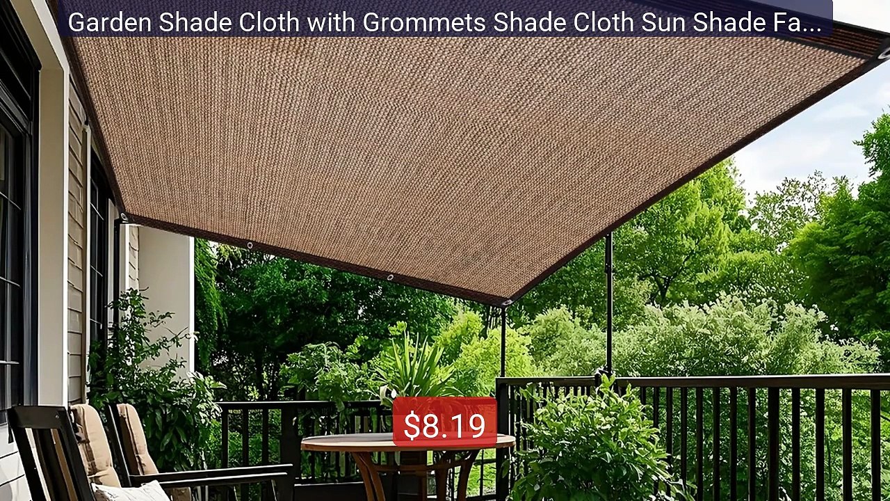 Garden Shade Cloth with Grommets Shade Cloth Sun Shade Fabric Shad... -- Best Deal 2026 | Shop Now!