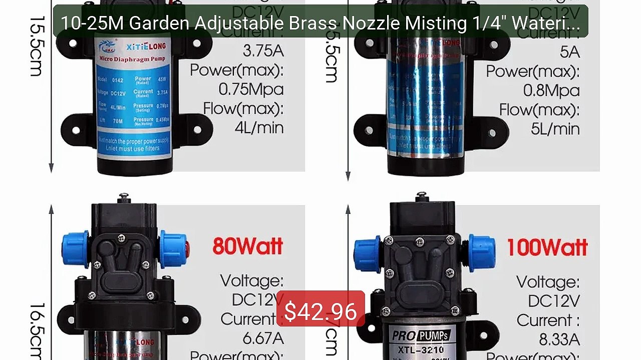 10-25M Garden Adjustable Brass Nozzle Misting 1/4" Watering System... -- Best Deal 2026 | Shop Now!
