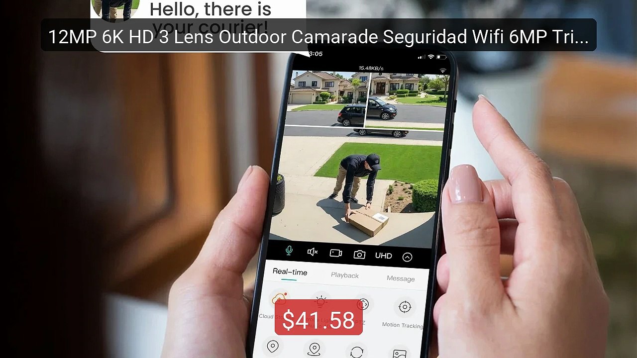12MP 6K HD 3 Lens Outdoor Camarade Seguridad Wifi 6MP Tripl... -- Top Pick 2026 | Unbeatable Price!