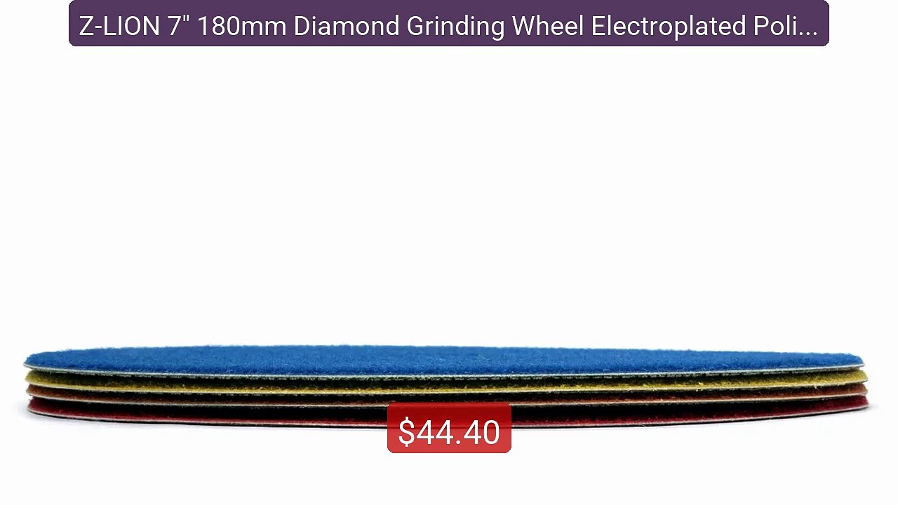 Z-LION 7" 180mm Diamond Grinding Wheel Electrop...