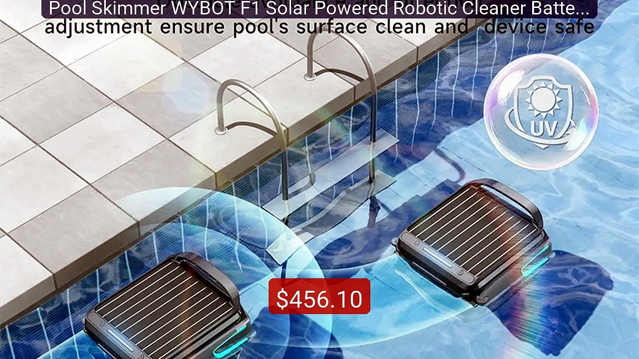 Pool Skimmer WYBOT F1 Solar Powered Robotic Cleaner Battery 5200 m... -- Best Deal 2026 | Shop Now!