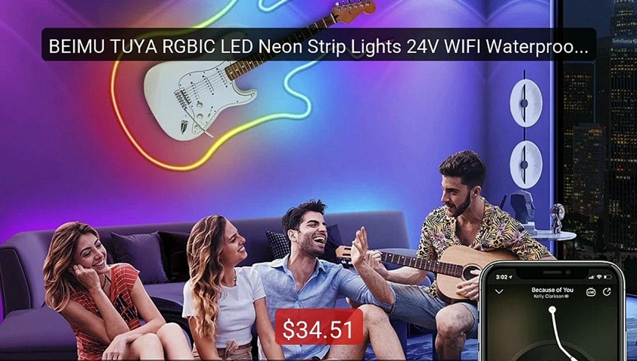 BEIMU TUYA RGBIC LED Neon Strip Lights 24V WIFI Waterproof Silicone... -- Top Rated 2026 | Buy Now!