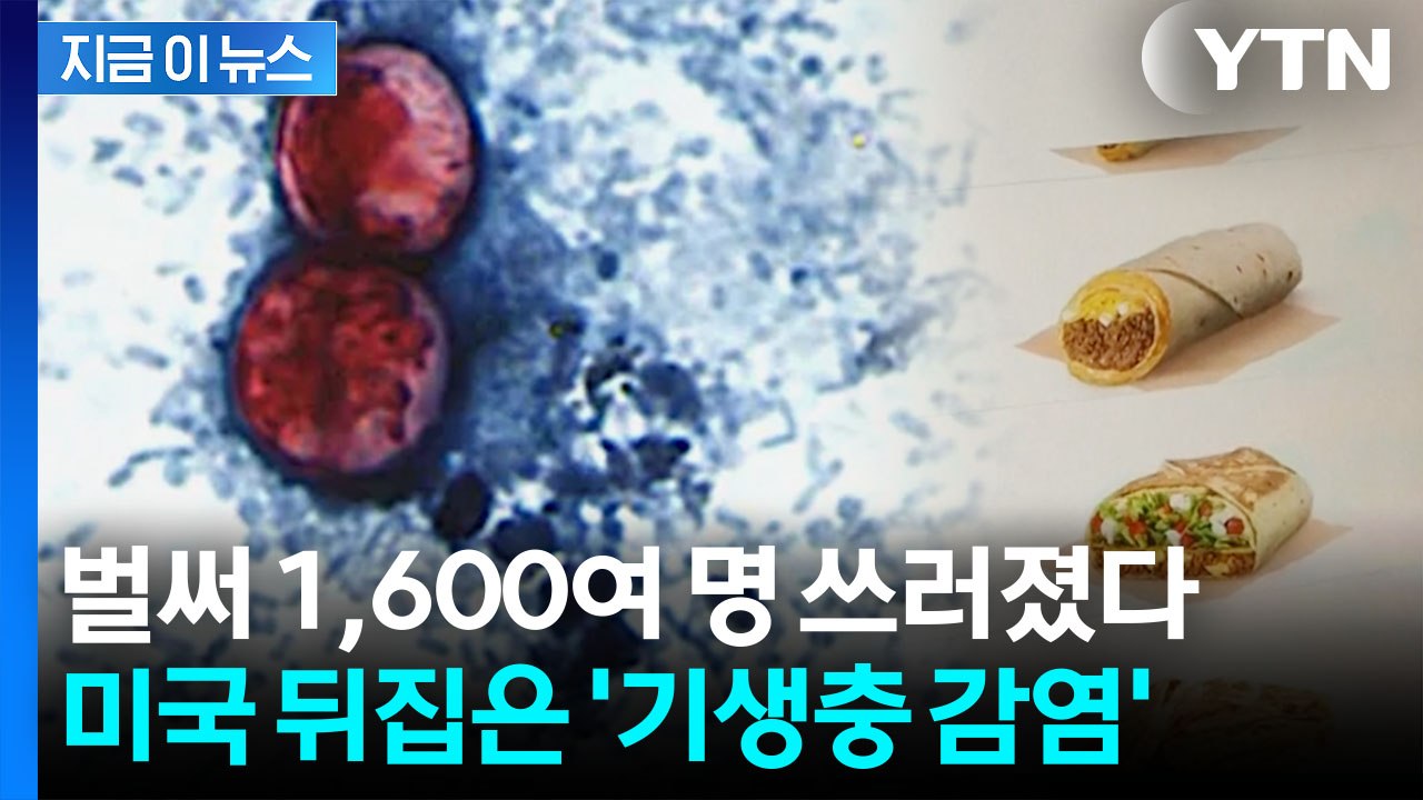 미국 전역에서 확진자 속출…'기생충 감염' 확산에 프랜차이즈 업체 조사 [지금이뉴스] / YTN