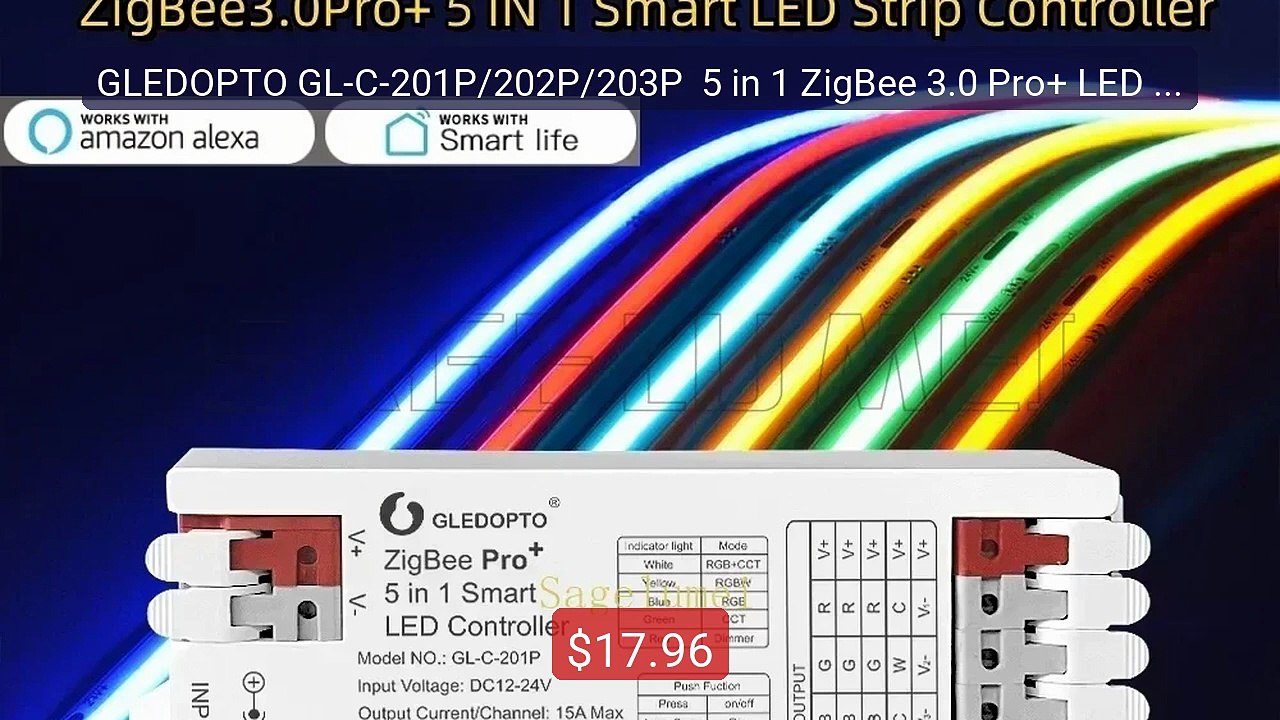 GLEDOPTO GL-C-201P/202P/203P  5 in 1 ZigBee 3.0 Pro+ LED Controlle... -- Best Deal 2026 | Shop Now!