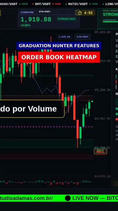 Order Book Heatmap reading in 8s #shorts