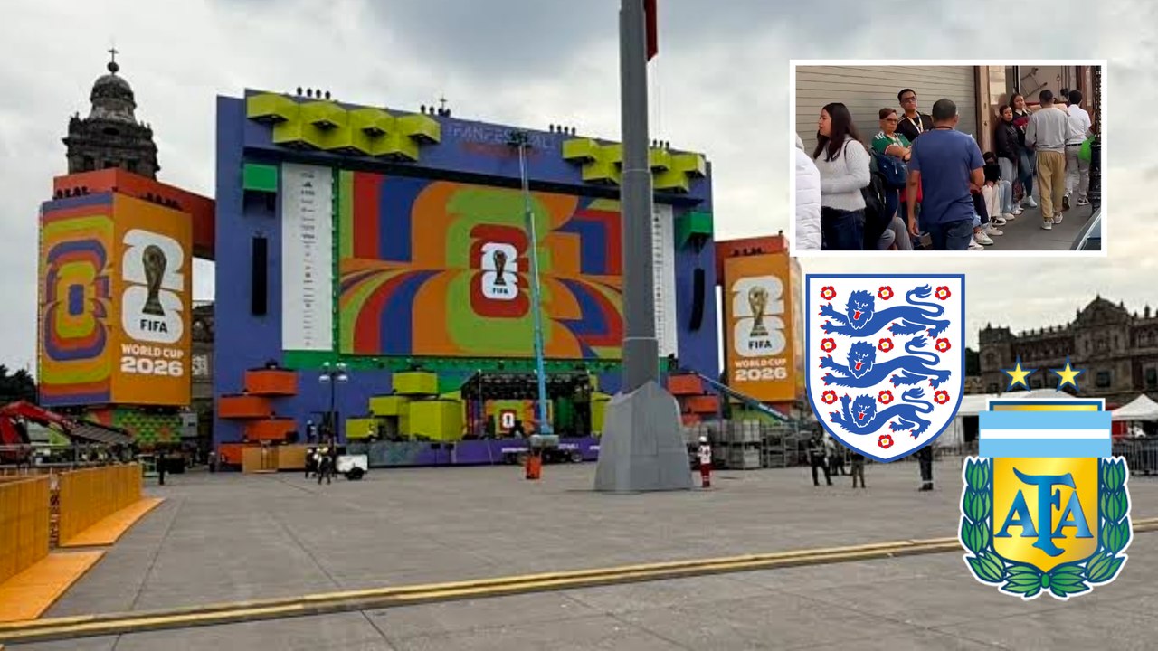 FIFA Fan Fest de CDMX ya tienen varios aficionados formados para la semifinal del Inglaterra vs. Argentina
