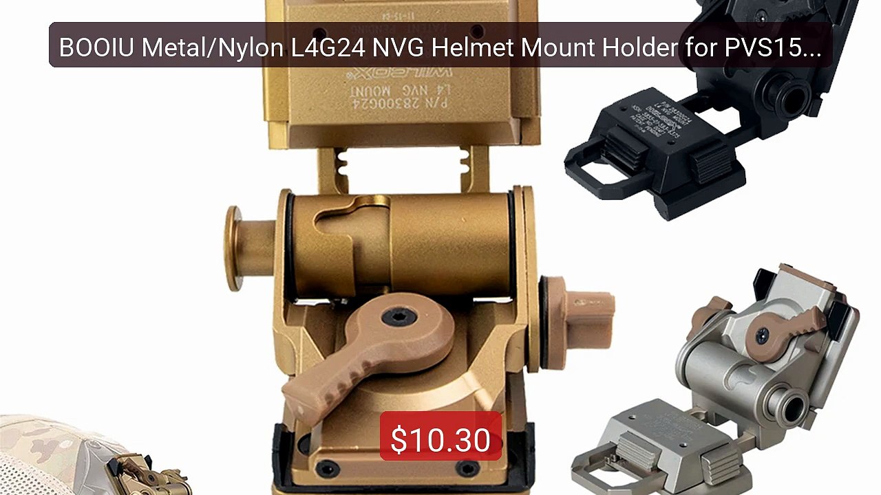 BOOIU Metal/Nylon L4G24 NVG Helmet Mount Holder for PVS15/18 GPNVG1... -- Top Rated 2026 | Buy Now!