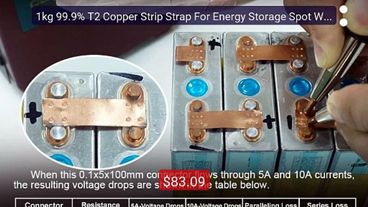 1kg 99.9% T2 Copper Strip Strap For Energy Storage Spot Welder 1865... -- Top Rated 2026 | Buy Now!