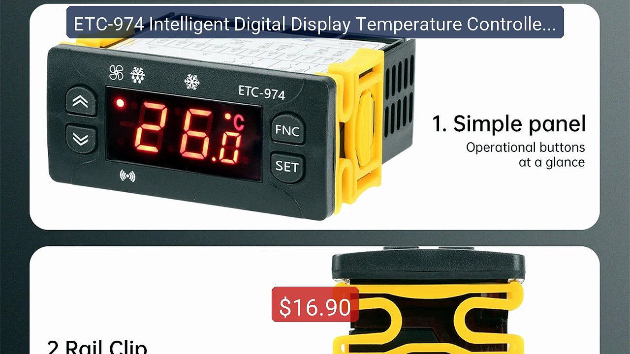 ETC-974 Intelligent Digital Display Temperature Controller DC12V/2... -- Best Deal 2026 | Shop Now!