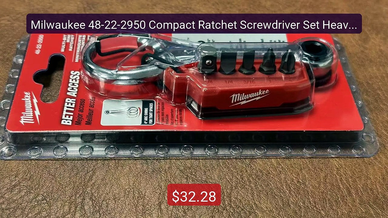 Milwaukee 48-22-2950 Compact Ratchet Screwdriver Set Heavy-Du... -- Amazing Value 2026 | Must Have!
