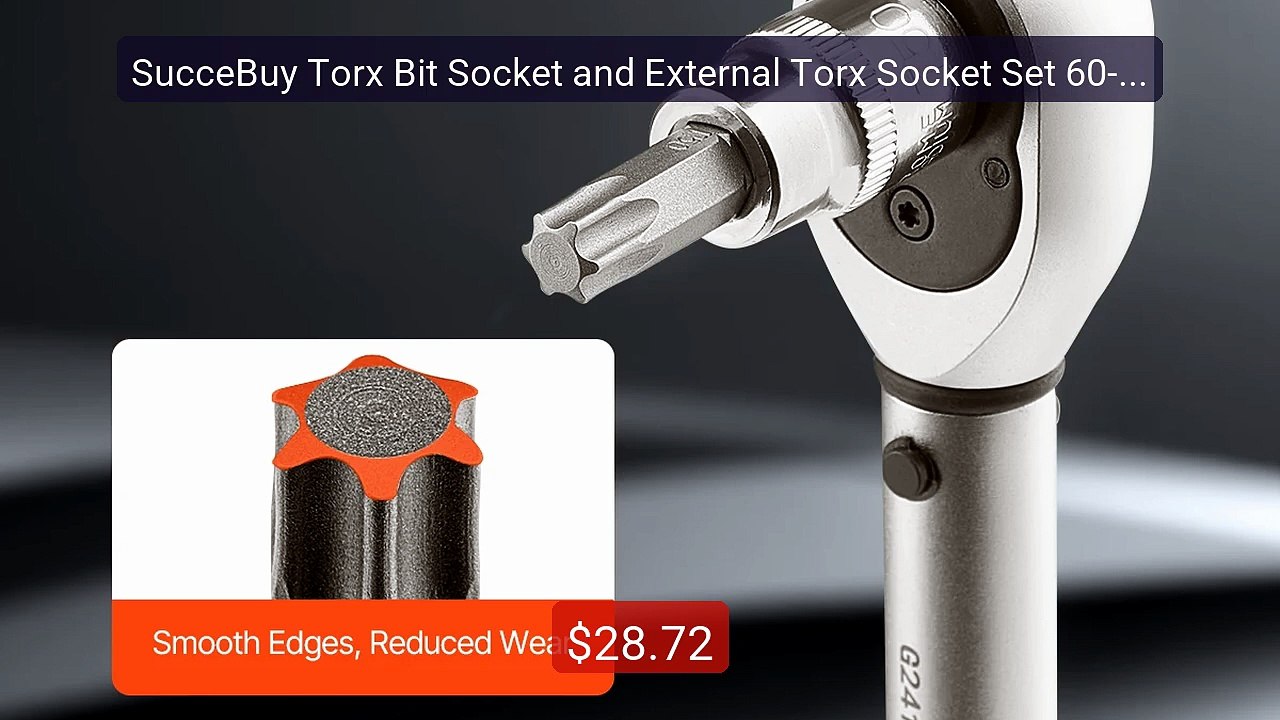 SucceBuy Torx Bit Socket and External Torx Socket Set 60-Piece T6-T... -- Top Rated 2026 | Buy Now!