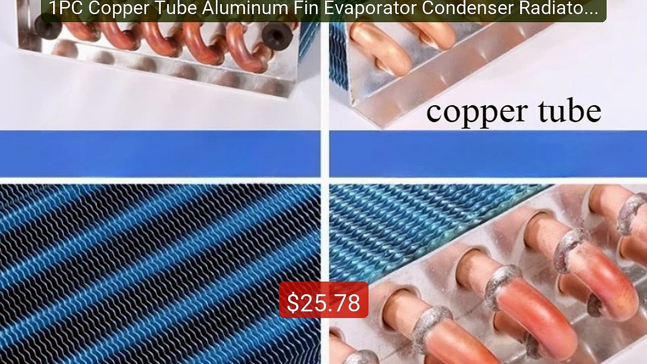 1PC Copper Tube Aluminum Fin Evaporator Condenser Radiator Refrige... -- Best Deal 2026 | Shop Now!