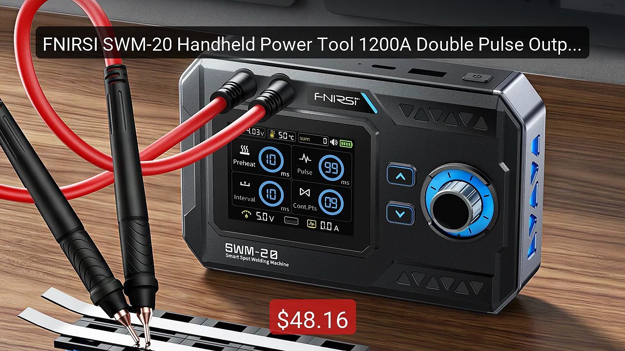 FNIRSI SWM-20 Handheld Power Tool 1200A Double Pulse Output for 0.1... -- Top Rated 2026 | Buy Now!