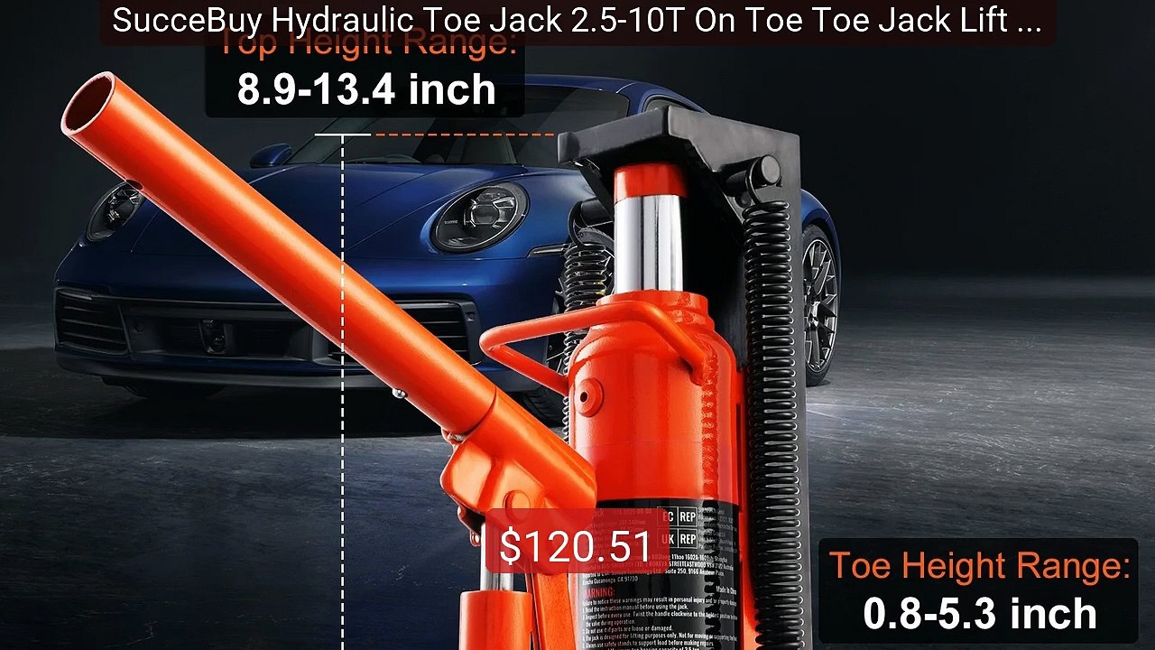 SucceBuy Hydraulic Toe Jack 2.5-10T On Toe Toe Jack Lift 5-20T... -- Hot Deal 2026 | Limited Offer!