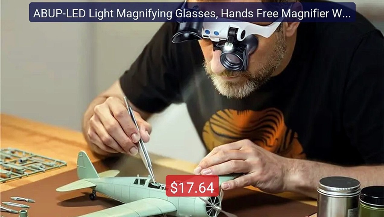 ABUP-LED Light Magnifying Glasses, Hands Free Magnifier With 14 In... -- Best Deal 2026 | Shop Now!
