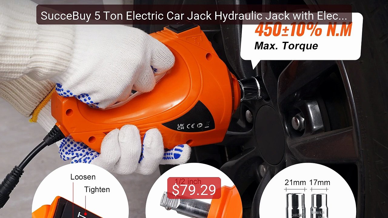 SucceBuy 5 Ton Electric Car Jack Hydraulic Jack with Electric Impac... -- Top Rated 2026 | Buy Now!