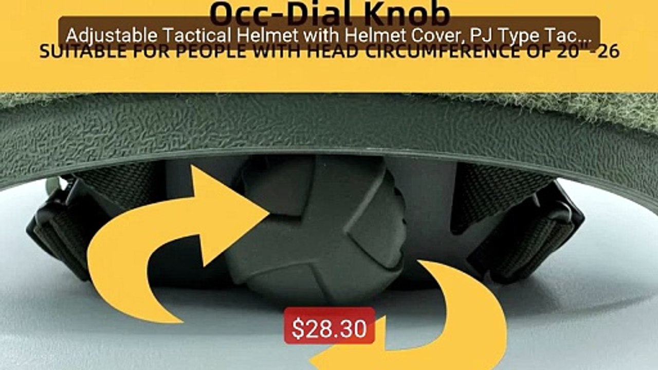 Adjustable Tactical Helmet with Helmet Cover, PJ Type Tactical... -- Hot Deal 2026 | Limited Offer!