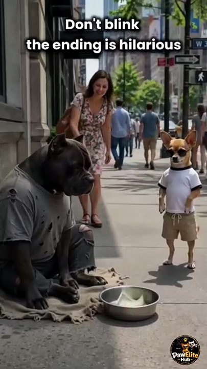 The Bully Dog left... but what the Chihuahua did next shocked everyone!